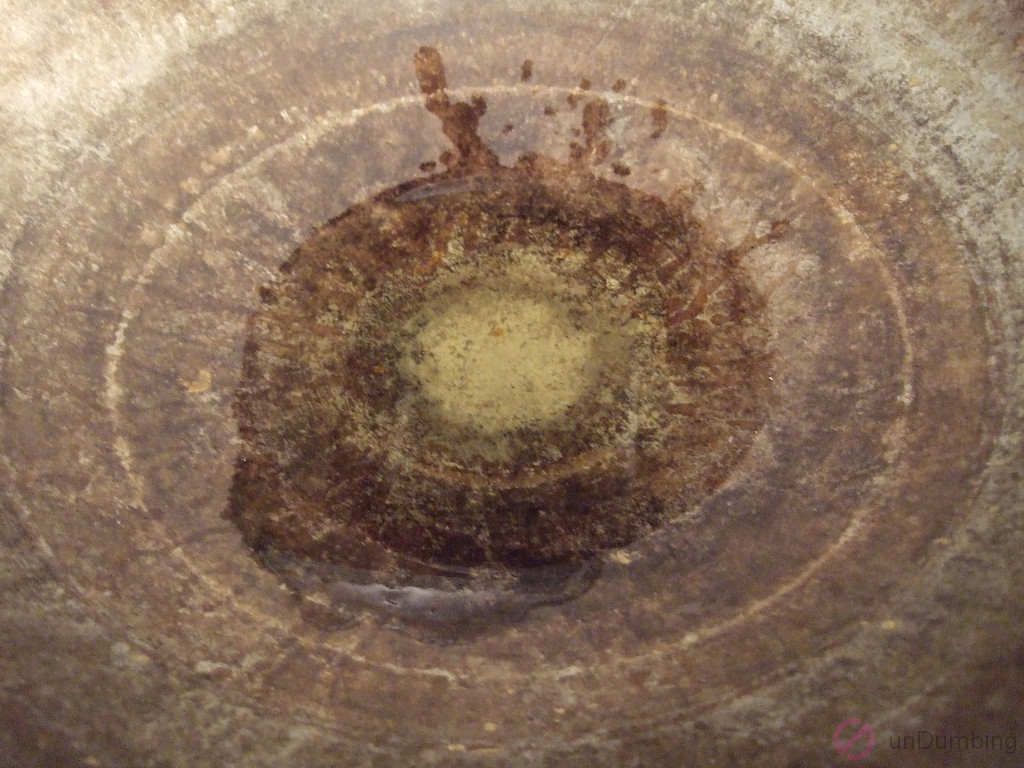 Oil in a wok