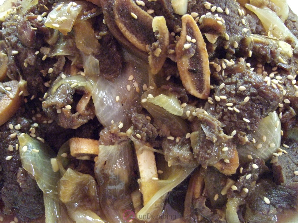 Korean braised beef short ribs
