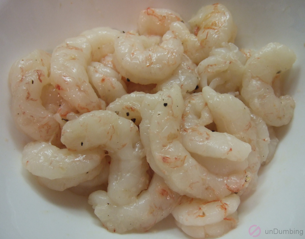 Seasoned shrimp in a bowl