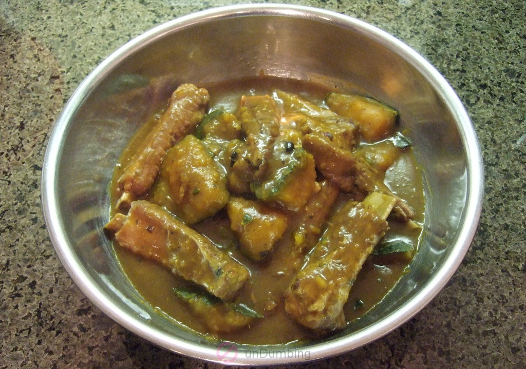 Bowl of braised pork ribs with kabocha (Try 2)