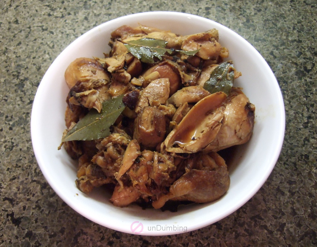 Bowl of chicken adobo (Try 2)