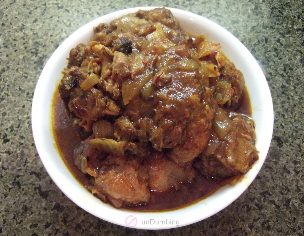 Bowl of oxtail stew