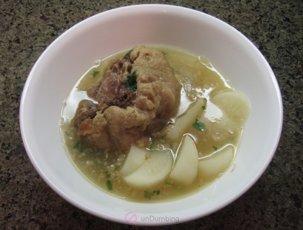 Bowl of Chinese oxtail soup (Try 2)