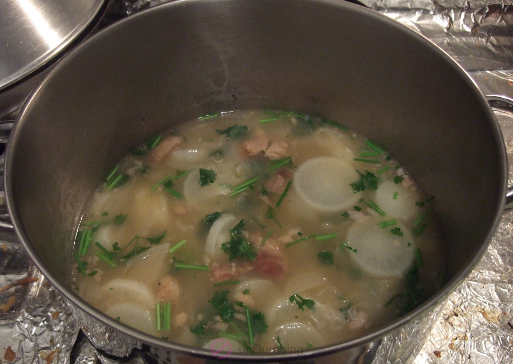 Added parsley to the pot