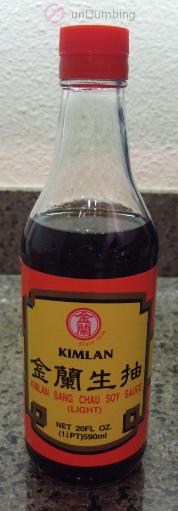 Bottle of replacement soy sauce