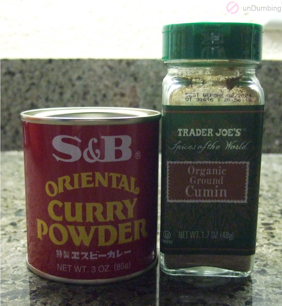Curry powder and cumin