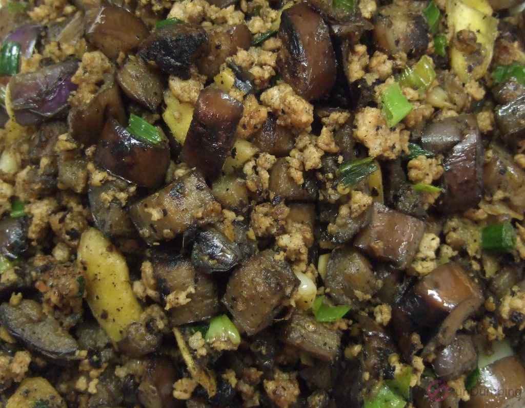 Chinese eggplant and minced pork