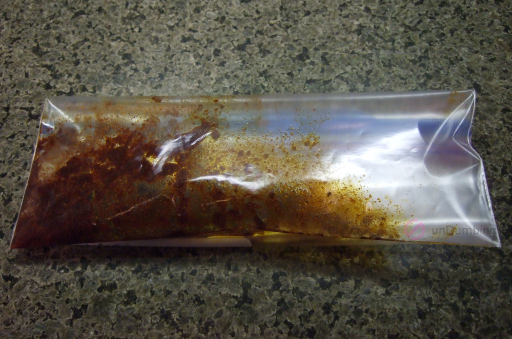 Seasoning in a clear plastic bag (Try 2)