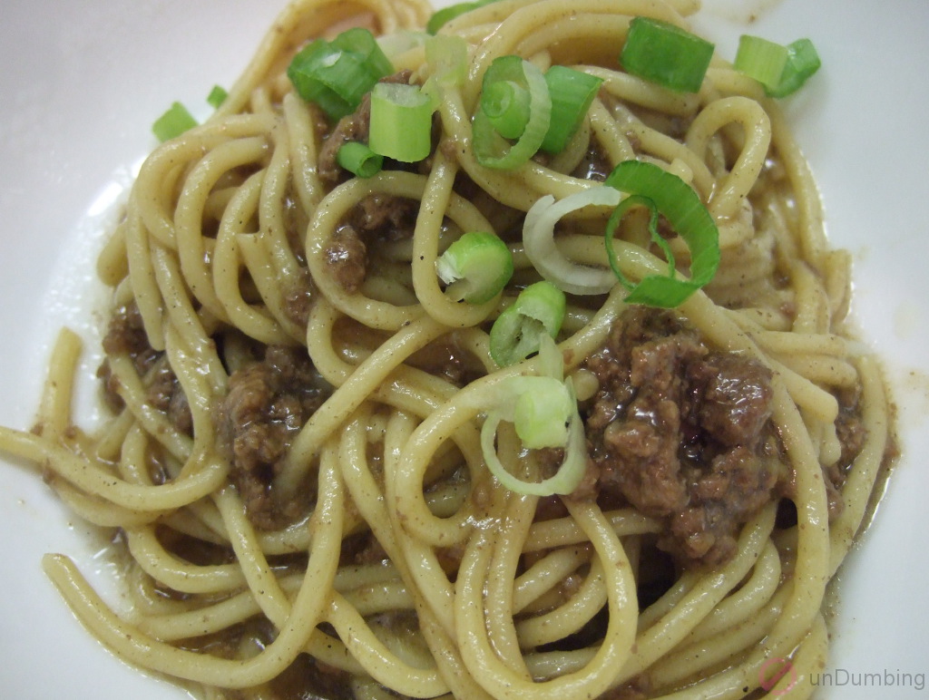 Asian ground beef noodles