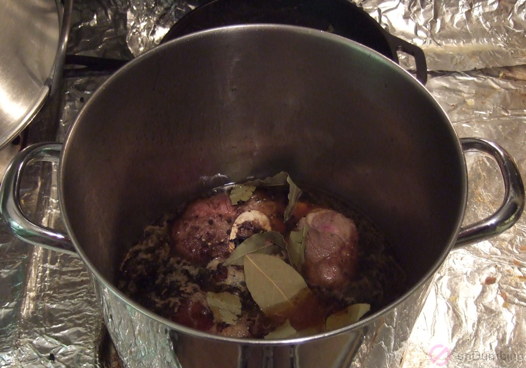 Bringing ingredients to a boil in a pot