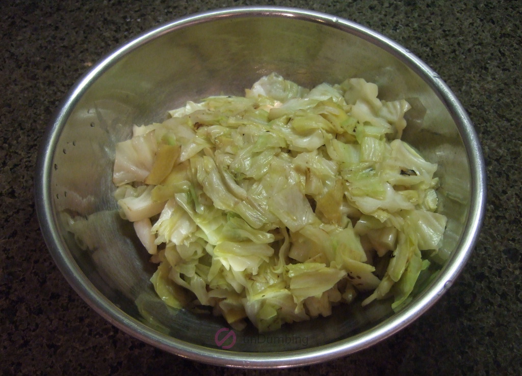 Stainless steel bowl of Taiwanese cabbage (Try 2)