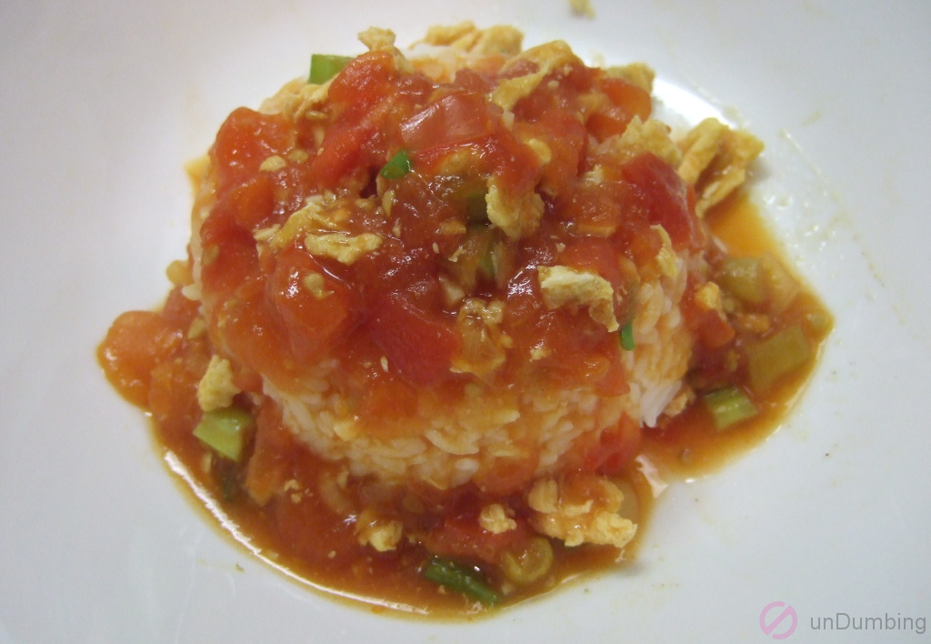 Tomato and egg rice