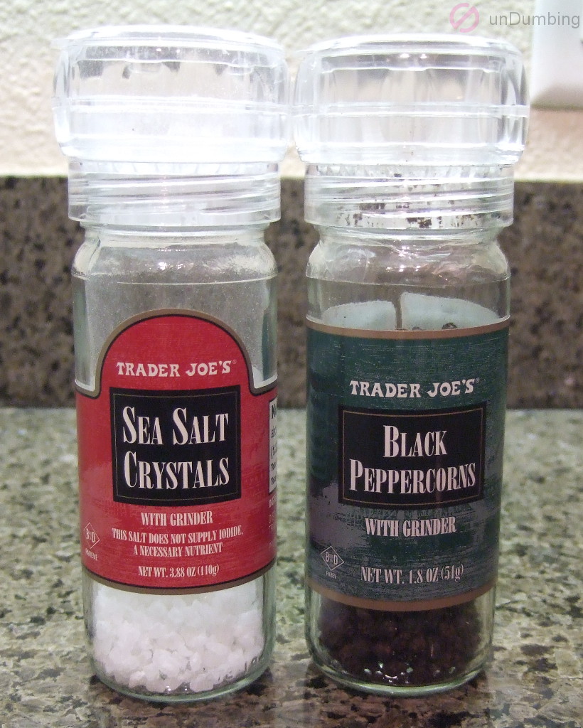 Salt and pepper jars
