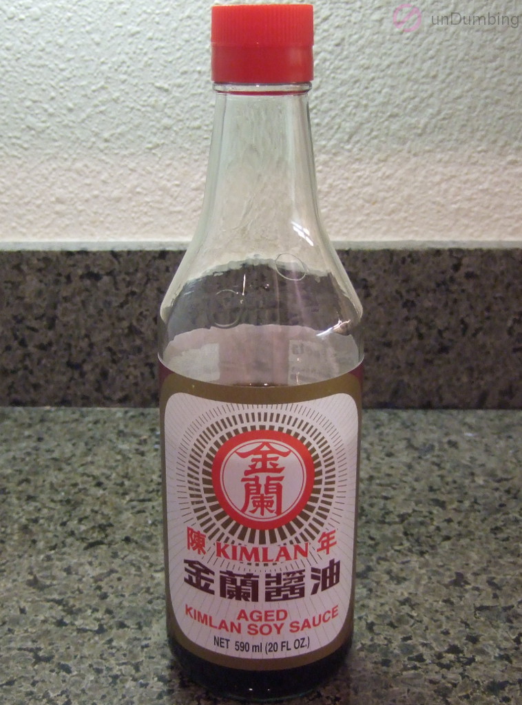 New bottle of soy sauce