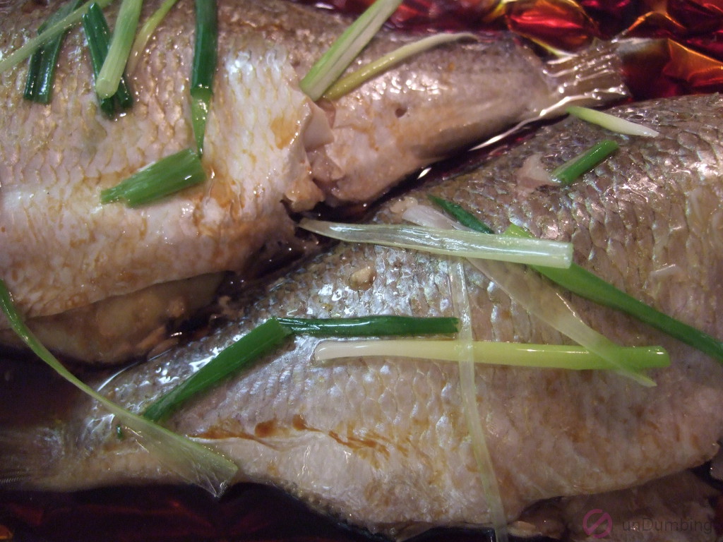 Chinese steamed perch