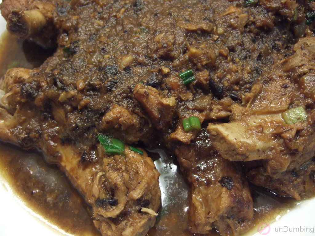 Braised ribs with black bean sauce