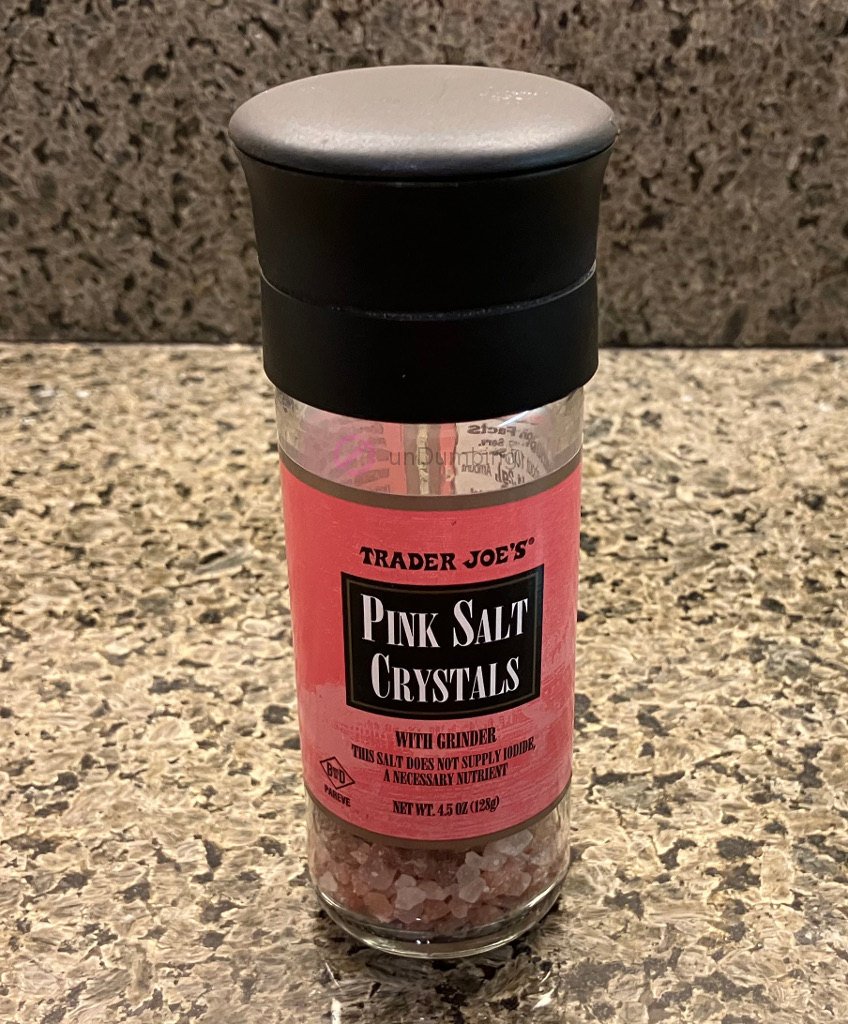 Pink salt for serving